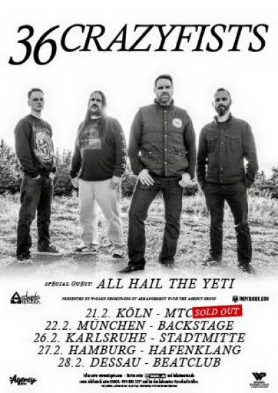 36 Crazyfists возвращаются в Европу!