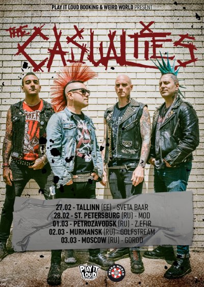 The Casualties возвращается в Россию и Эстонию