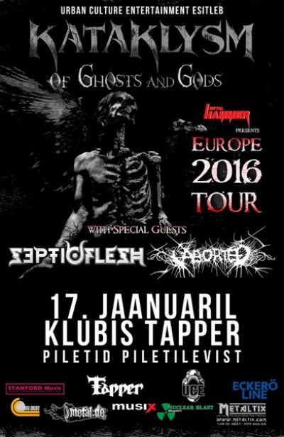 17.01.2016 - Таллин, Эстония - Tapper - Kataklysm, Septicflesh, Aborted
