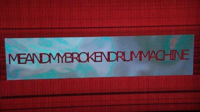 Meandmybrokendrummachine - Live at Dreamport studio 2015