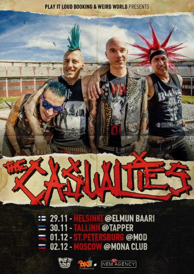 The Casualties выступят в России в декабре