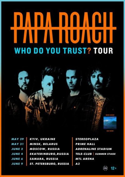 Papa Roach вернутся в Россию с новым альбомом